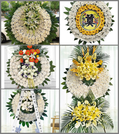 天津蓟州区上仓镇刘各庄村花圈速递